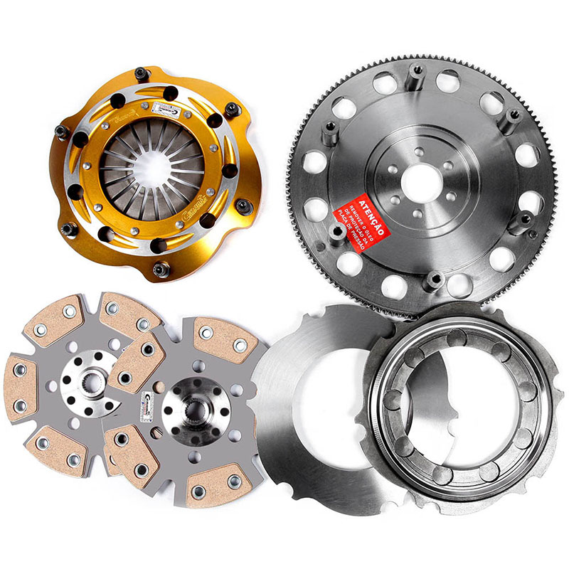 Embreagem Multidisco Xtreme Cerâmica para Rua e Circuito Gol/ Santana/ Parati/ Saveiro/ Passat/ Voyage 1.8 e 2.0 motor AP