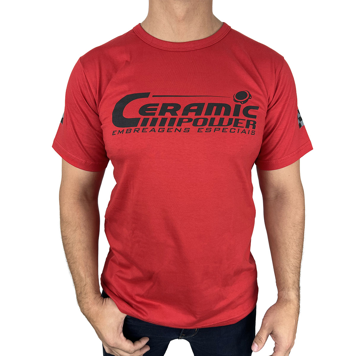 Camiseta Vermelha Ceramic Power PP - P - M - G - GG - XG