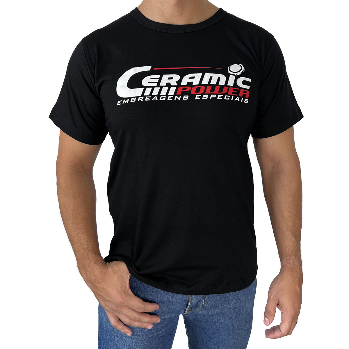 Camiseta Preta Ceramic Power PP - P - M - G - GG - XG