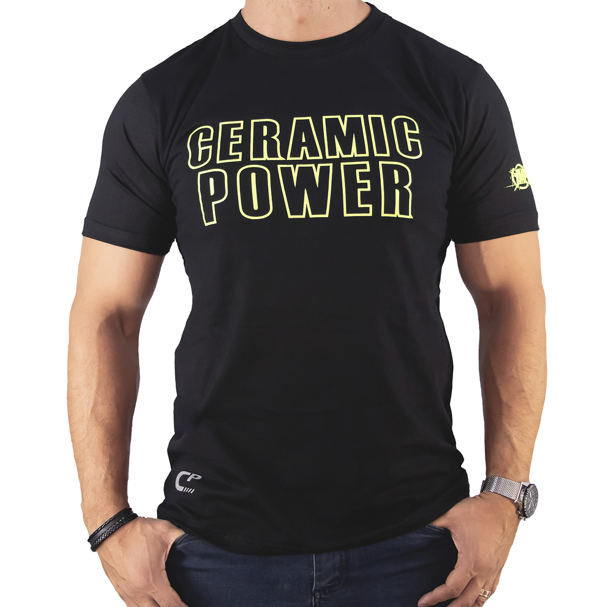 Camiseta Preta Novo Logo Ceramic Power PP – P – M – G – GG – XG